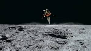 lander landing on moon